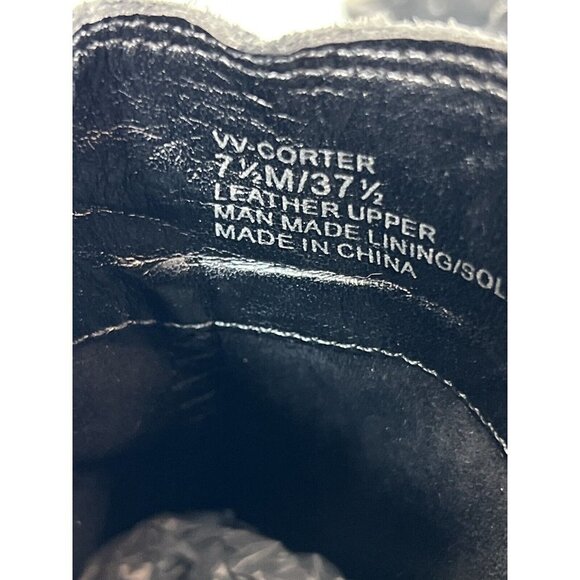 Vince Camuto Womens 7.5 Tricera Black Leather  Ankle  Booties Side‎ Zip - Picture 8 of 8